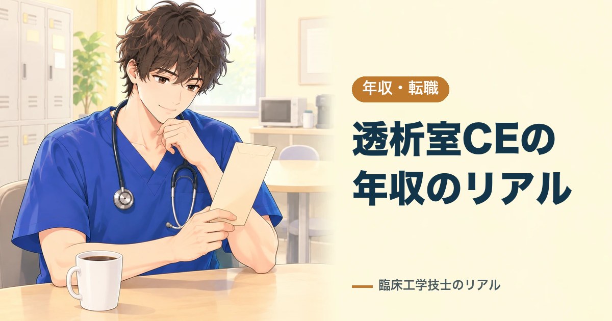 透析室の臨床工学技士の年収のリアル